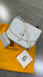 Goyard Belvedere PM Messenger Bag In White With Card Holder