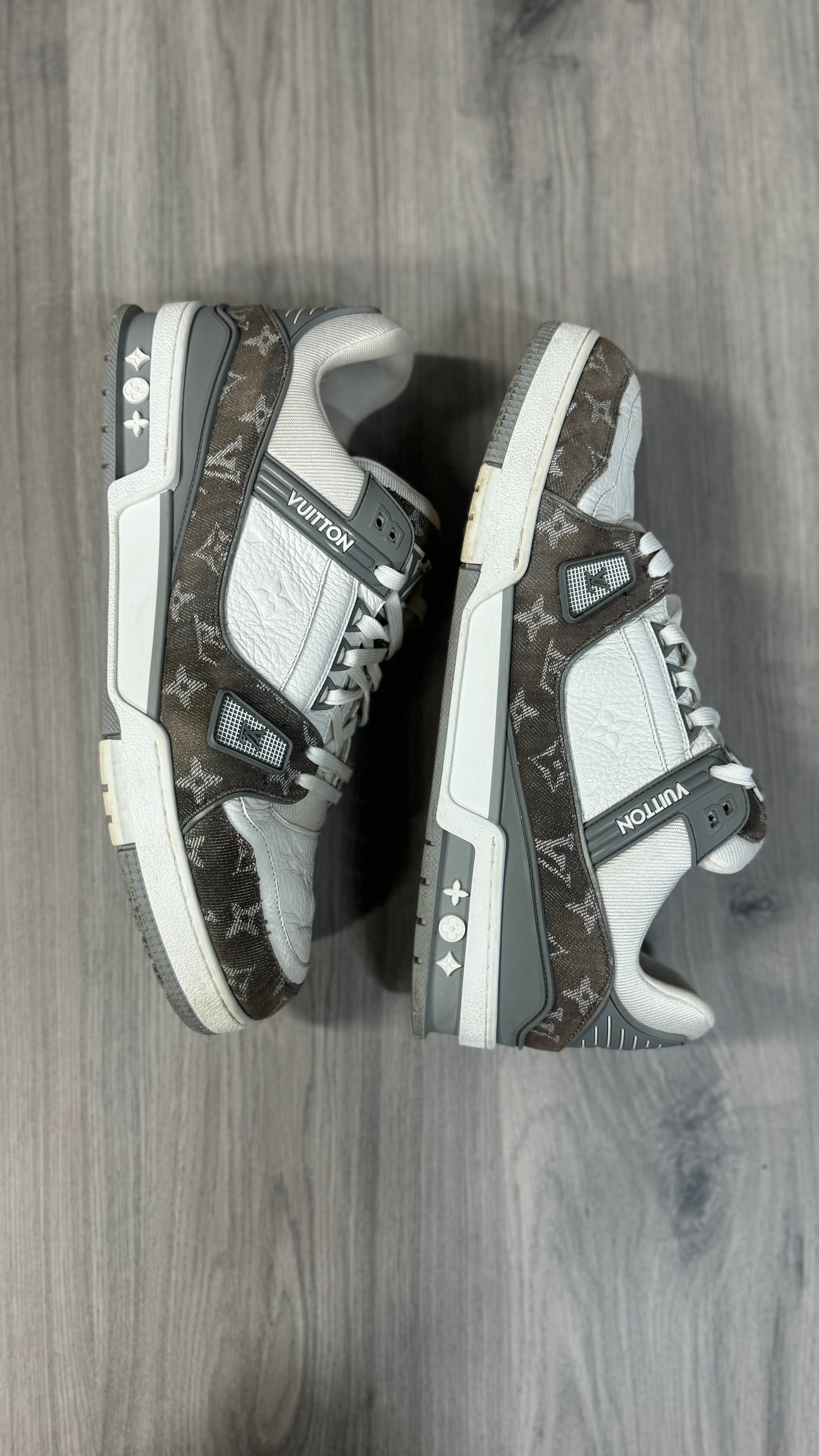 Louis Vuitton Grey Denim Trainers