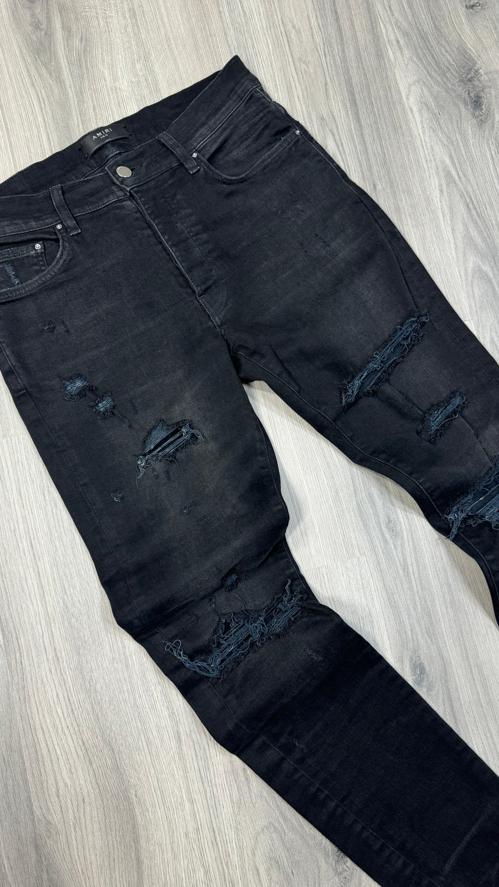 Amiri Black Ripped Jeans