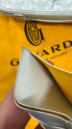 Goyard Belvedere PM Messenger Bag In White With Card Holder