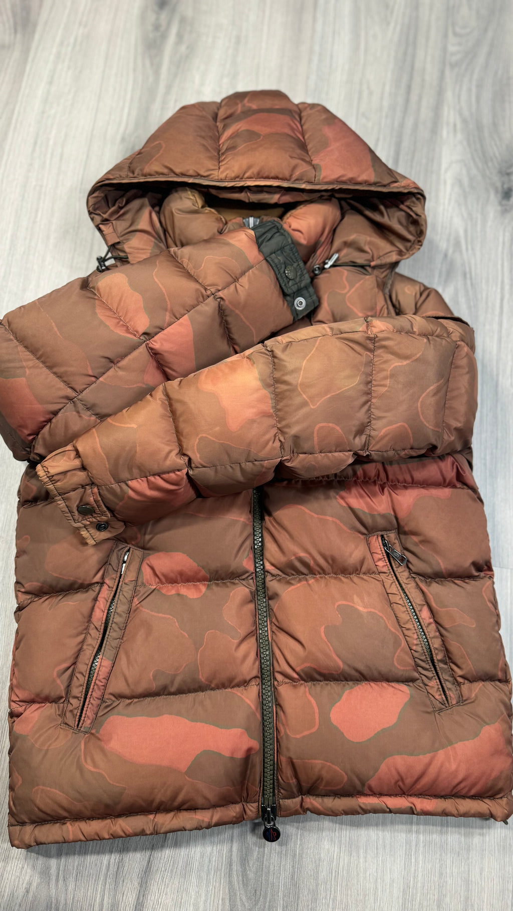 Moncler Tan / Organe Maya Short Down Jacket