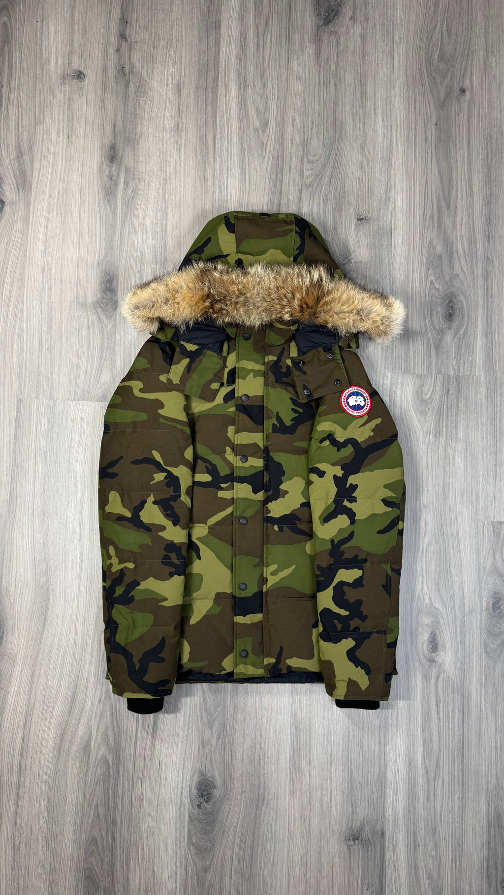Canada Goose Green Camo Wyndham Parka