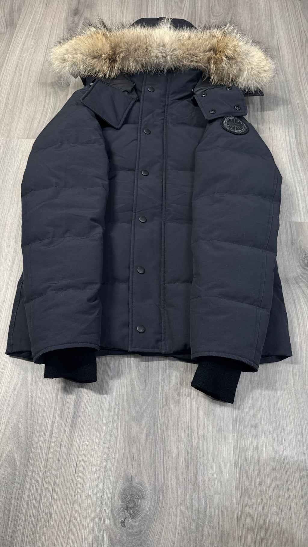 Canada Goose Marine Navy Black Badge Wyndham Parka