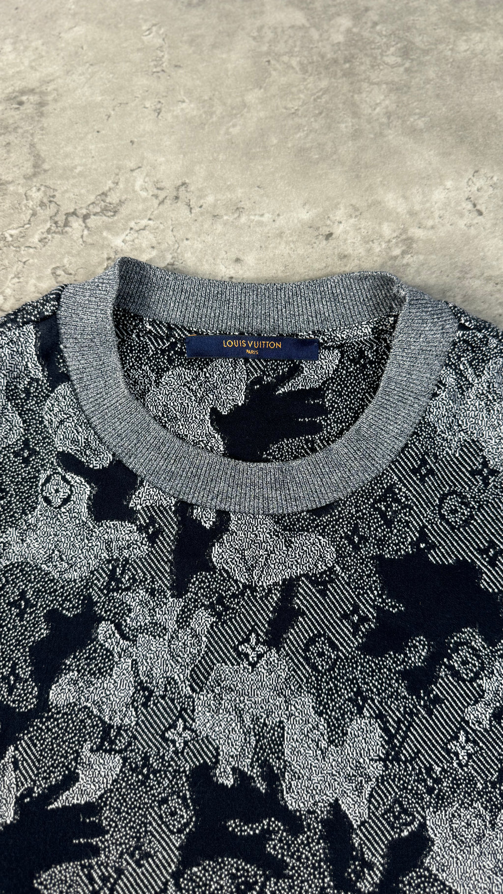 Louis Vuitton Grey Camo Monogram T-shirt