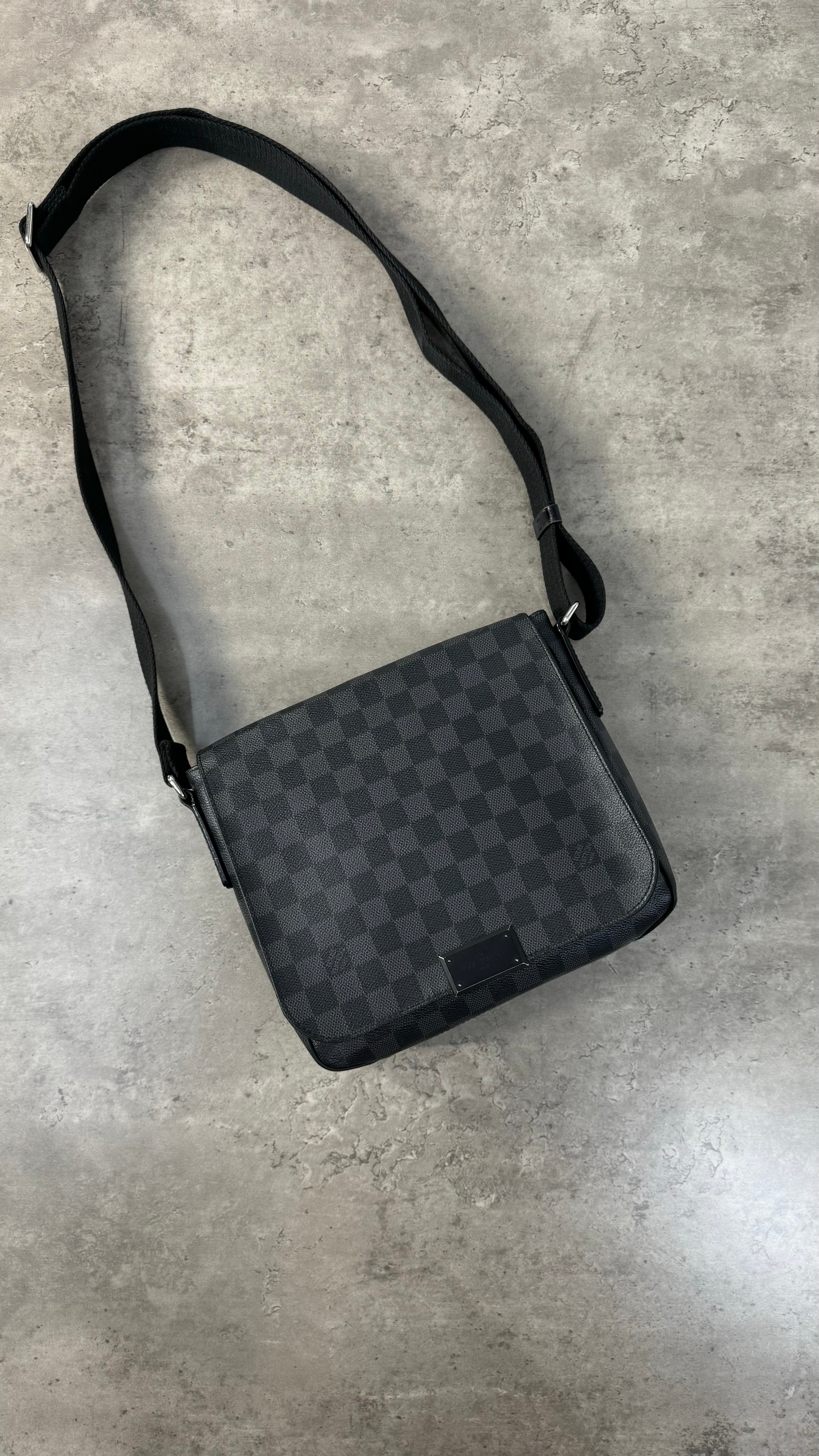 Louis Vuitton Black Damier PM messenger bag