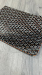 Goyard Senat Pouch MM In Black Canvas