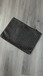 Goyard Senat Pouch MM In Black Canvas