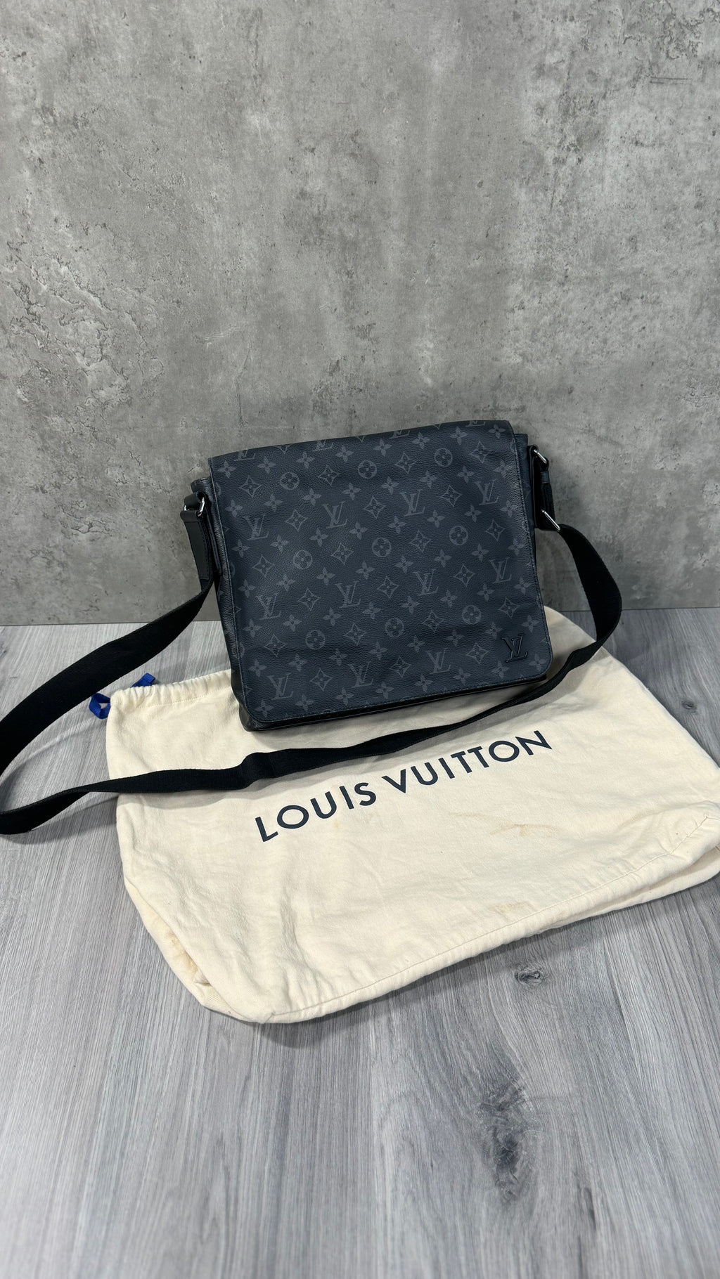 Louis Vuitton Black District Bag MM