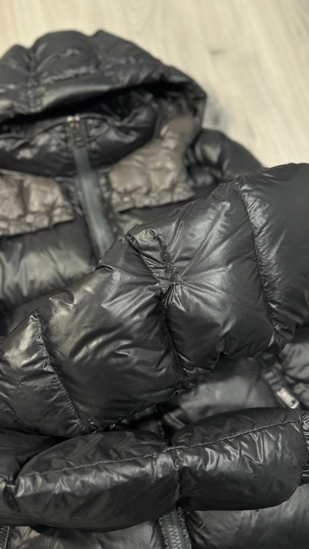 Moncler Black Zyn Short Down Jacket