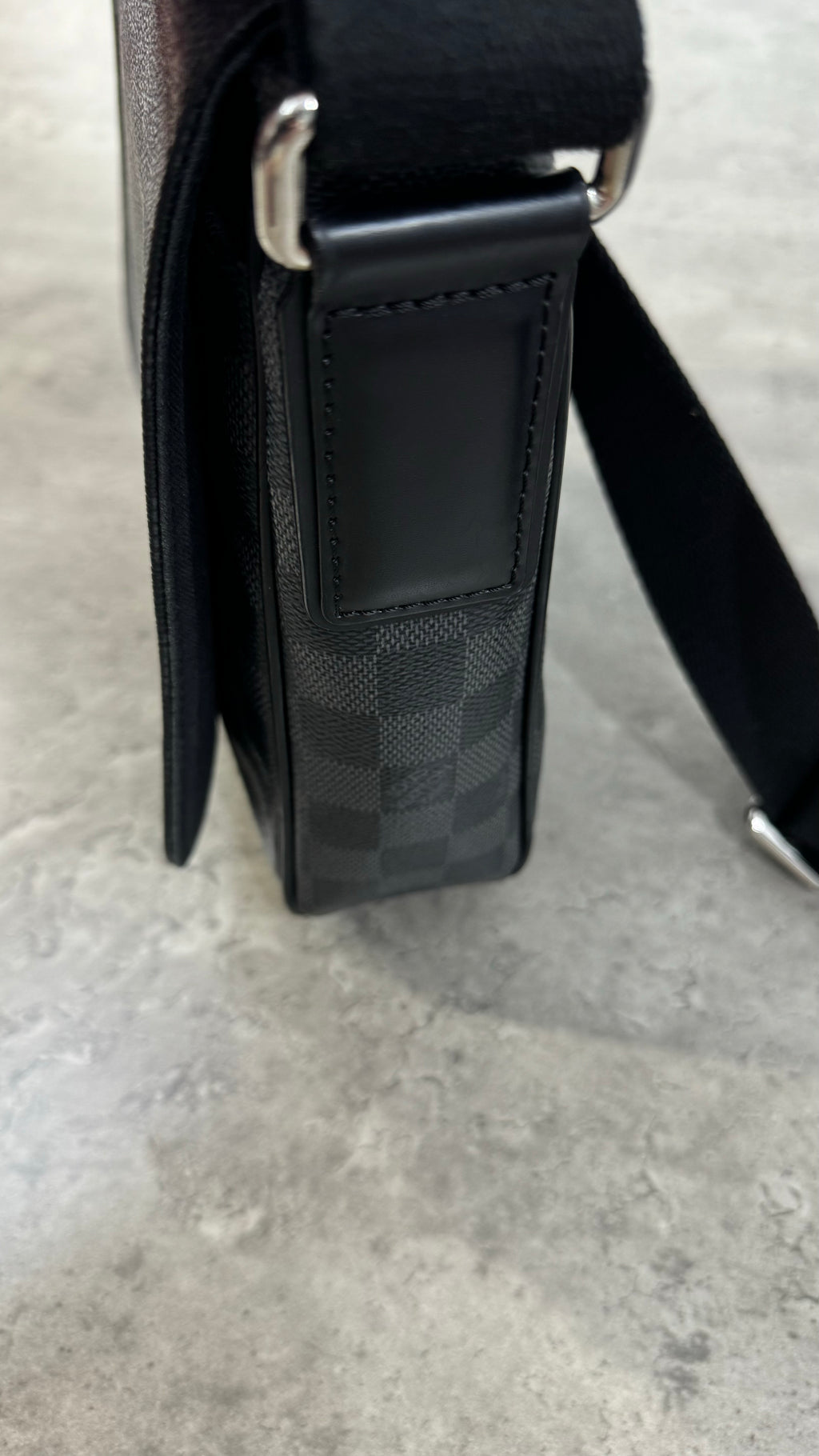 Louis Vuitton Black Damier PM messenger bag