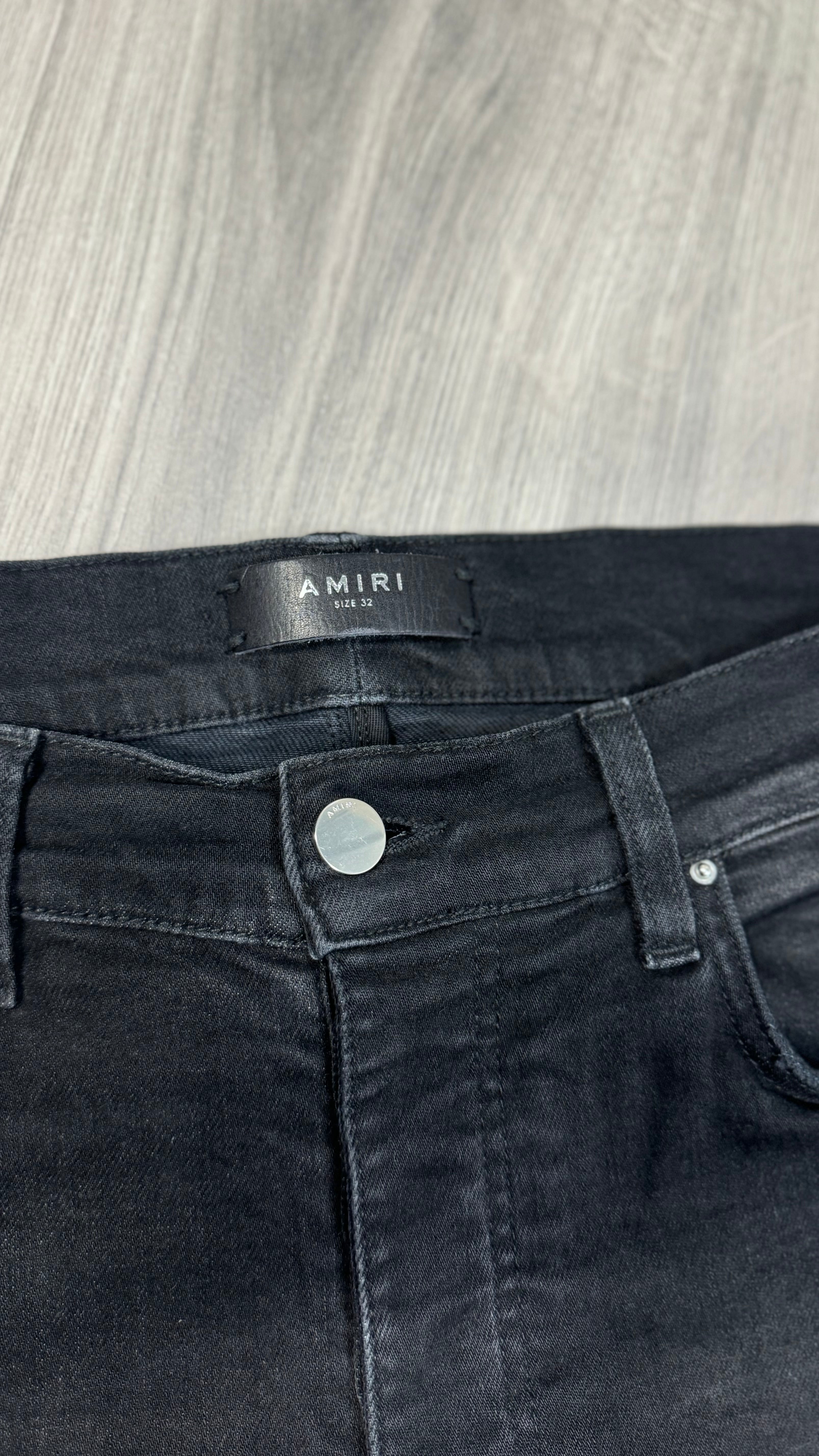 Amiri Black Ripped Jeans