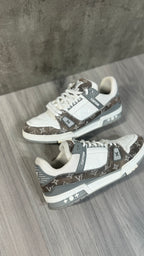 Louis Vuitton Grey Denim Trainers