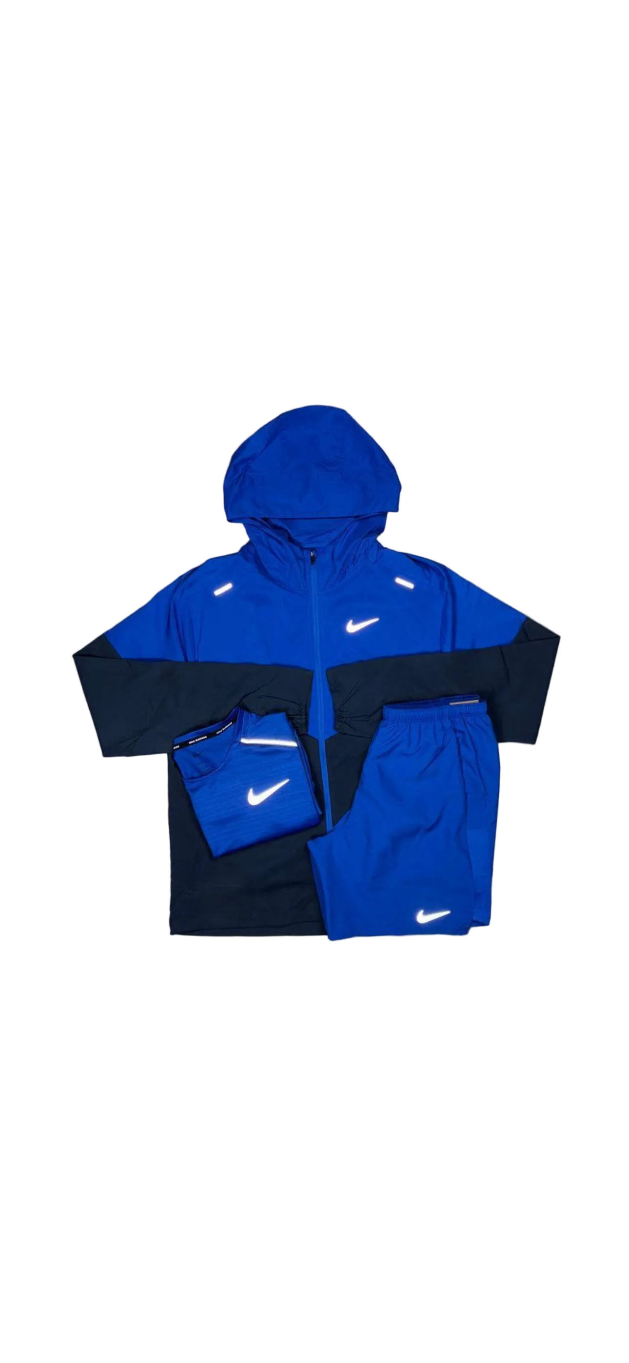 Nike Royal Blue Trio Set Shorts / T-shirt / Jacket