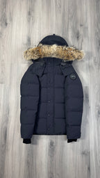Canada Goose Marine Navy Black Badge Wyndham Parka