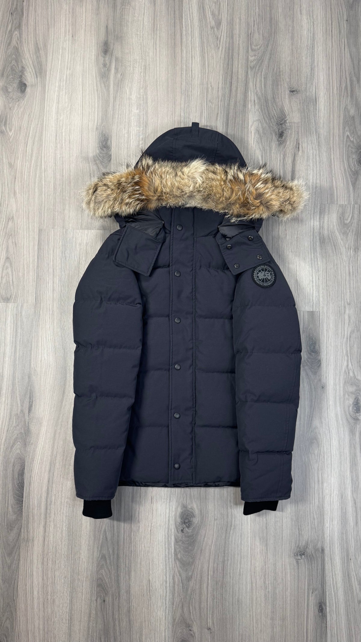 Canada Goose Marine Navy Black Badge Wyndham Parka