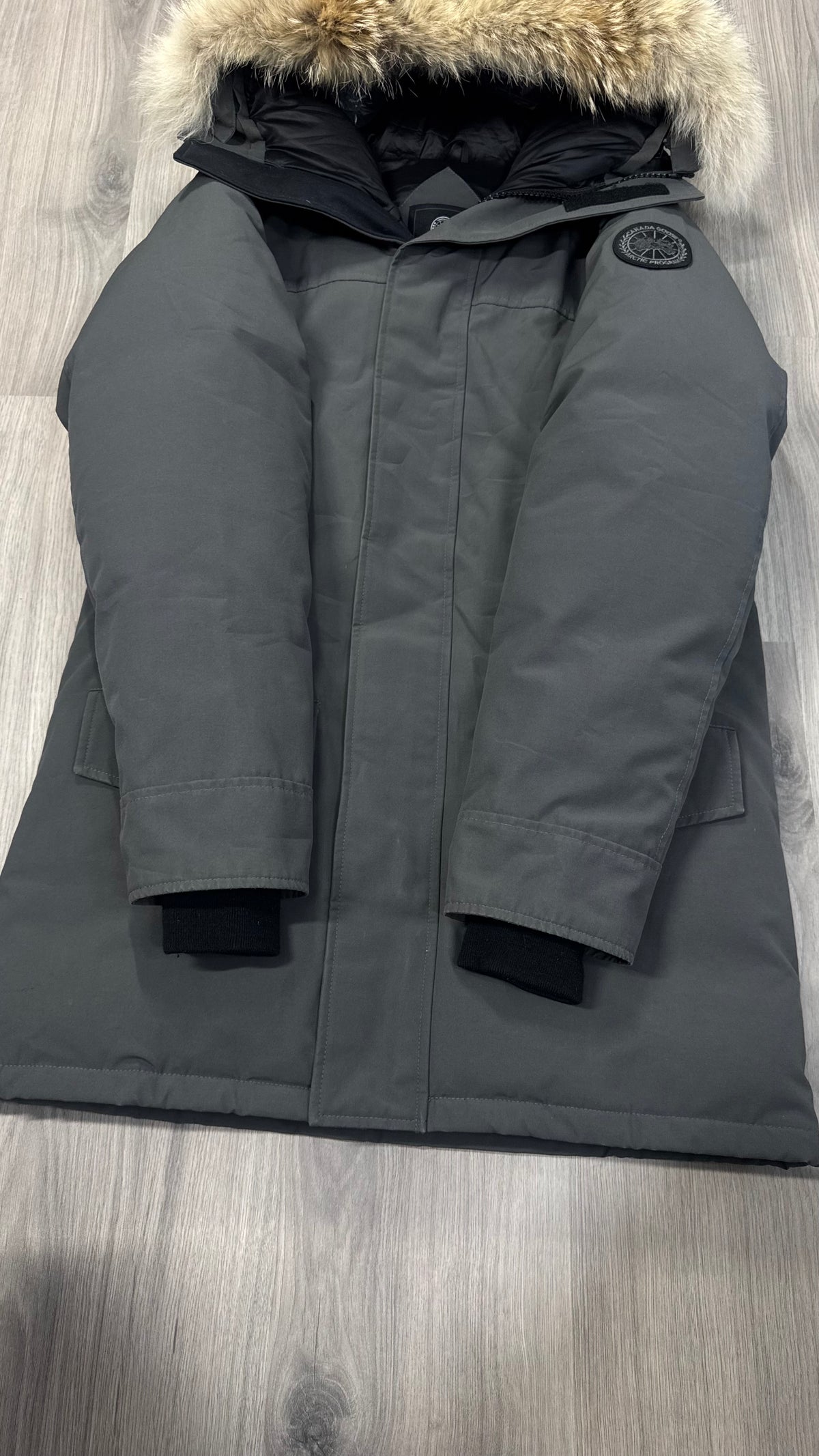 Canada Goose Graphite Grey Black Badge Langford Parka