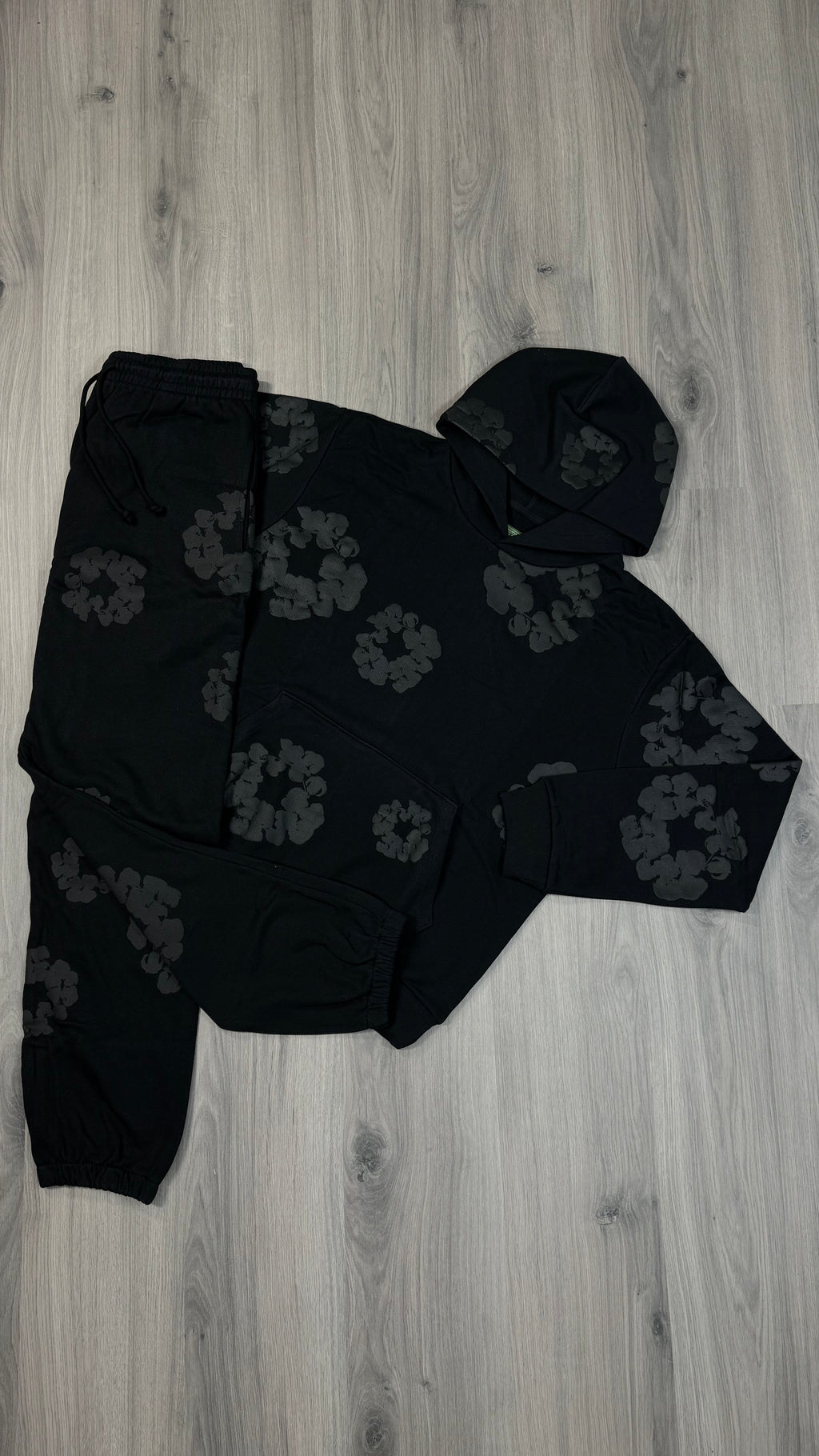 Denim Tears Black on Black Tracksuit