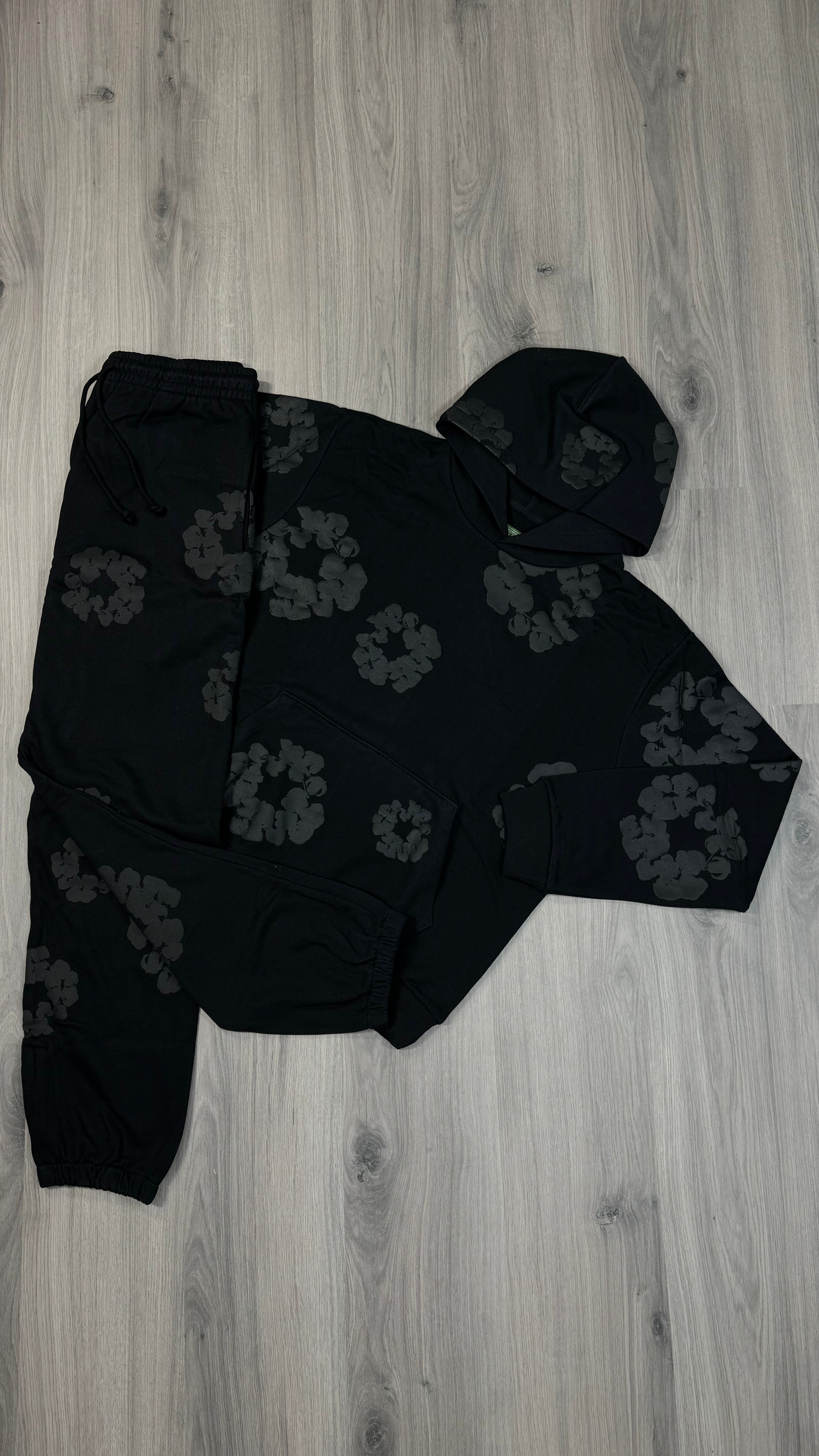 Denim Tears Black on Black Tracksuit