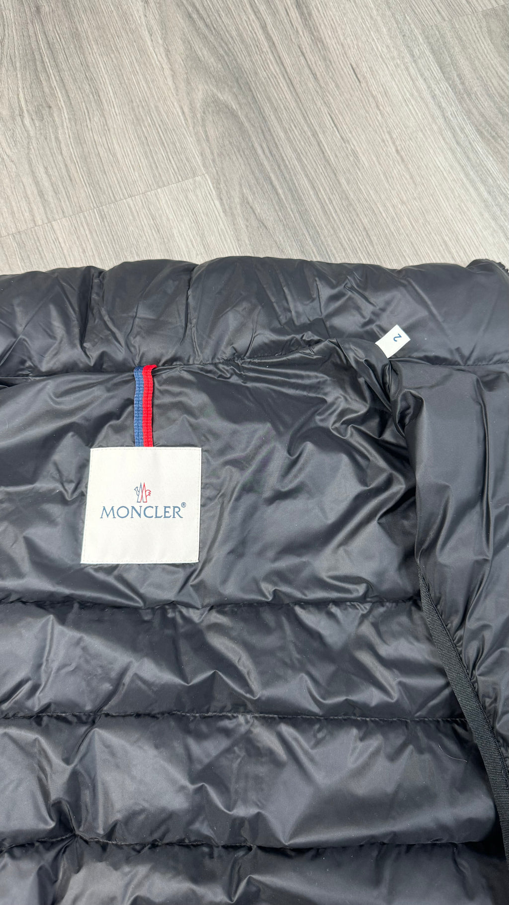 Moncler Black Rocoque Shell Down Gilet