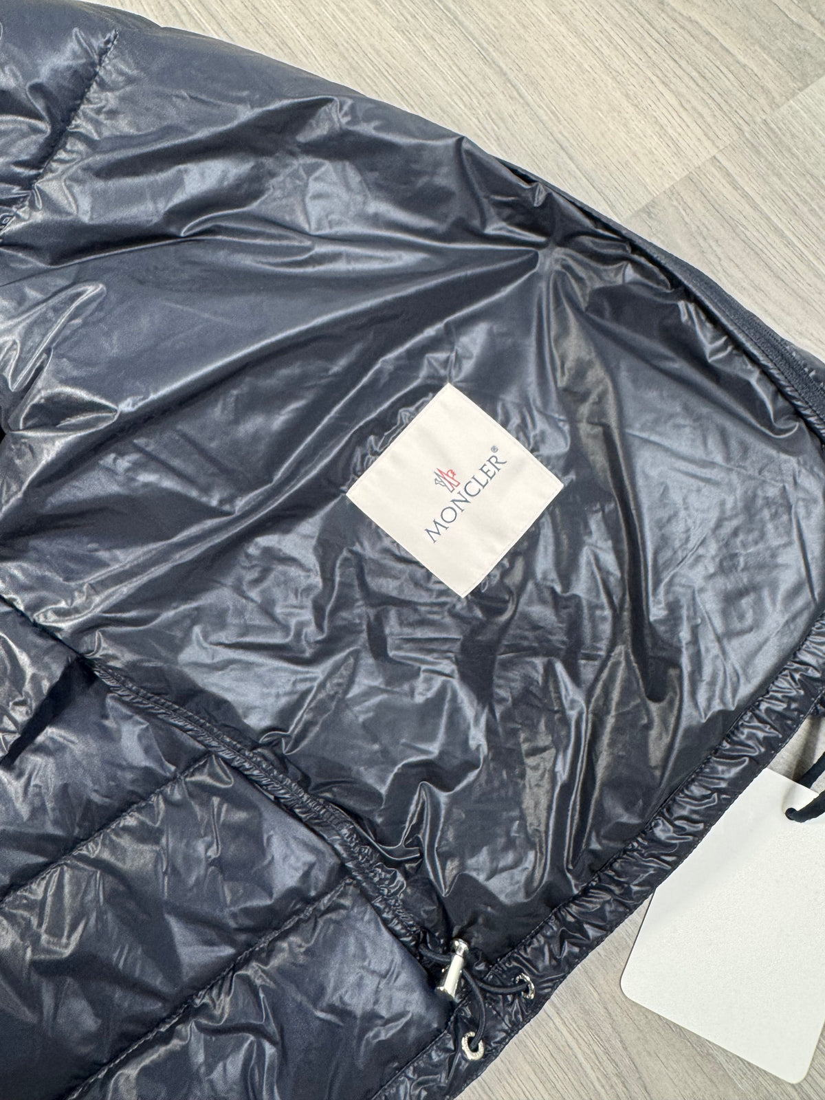 Moncler Navy Gilere hooded down jacket