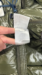 Moncler Khaki Maya Short Down Jacket
