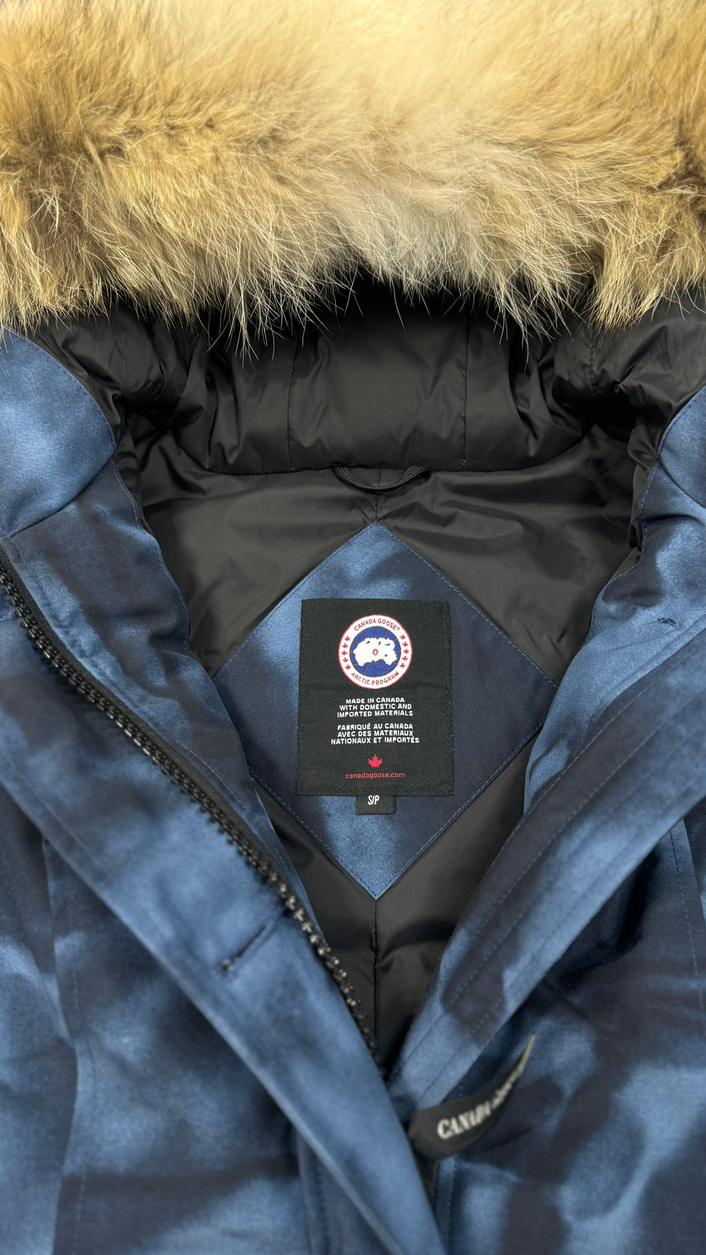 Canada Goose Women’s Abstract Blue Camouflage Rossclair Parka