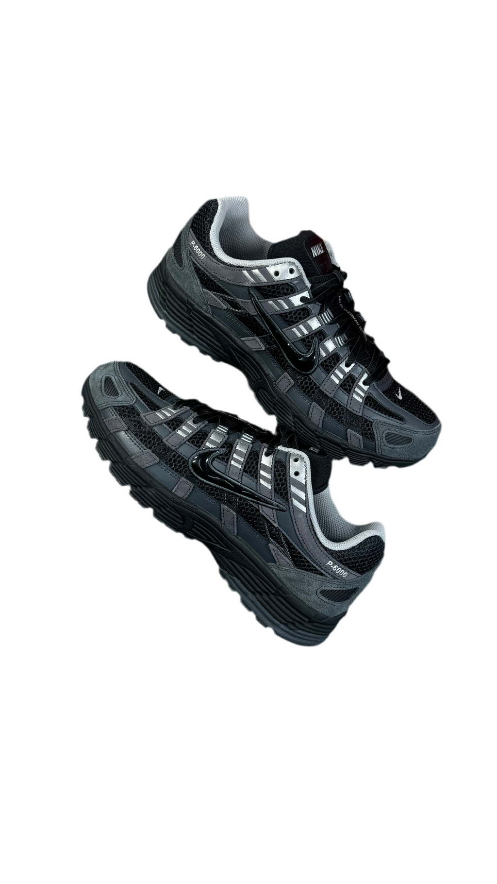 Nike P6000 Anthracite Black Chrome Metallic Silver