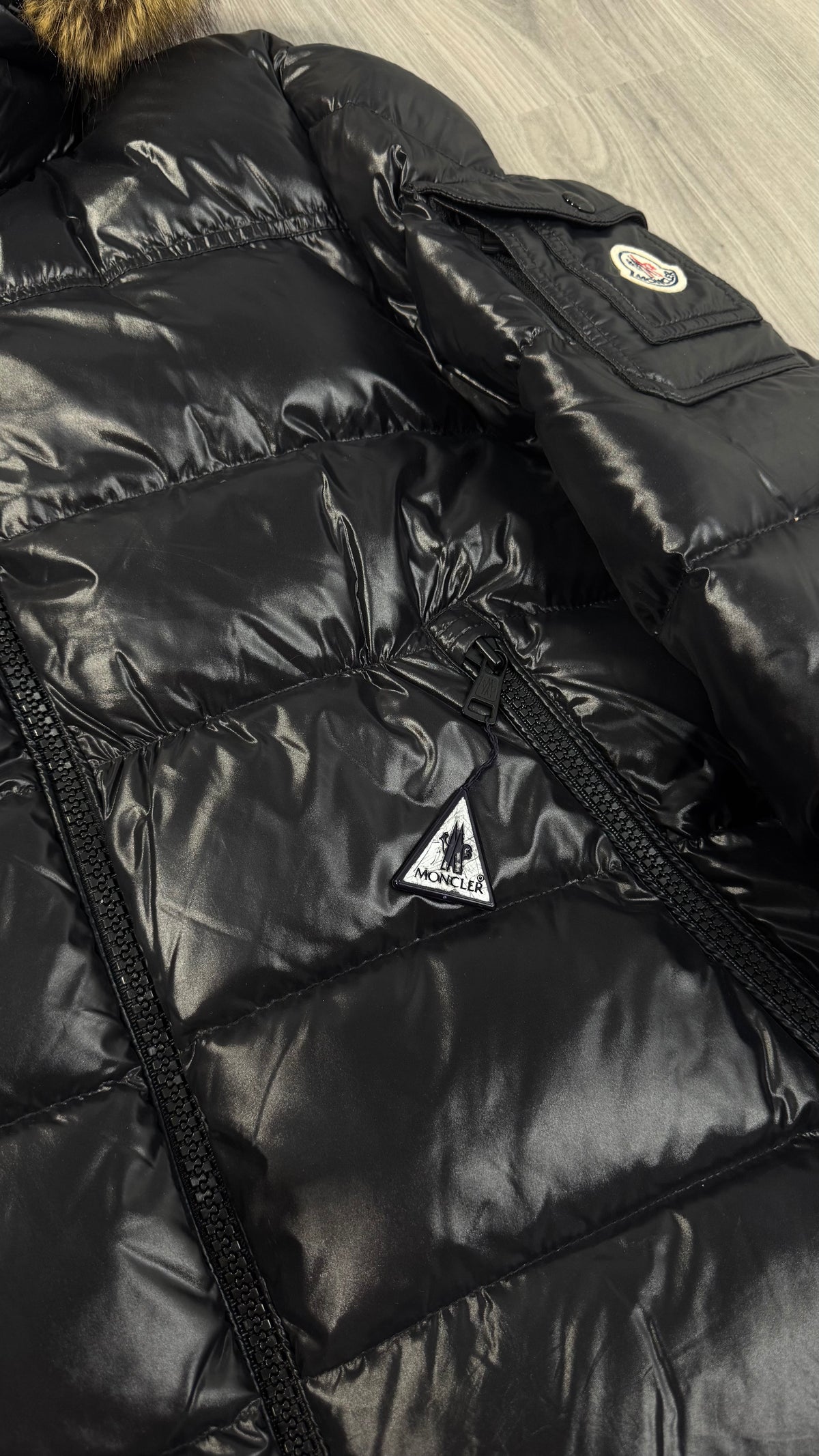 Moncler Black Morel With Fur
