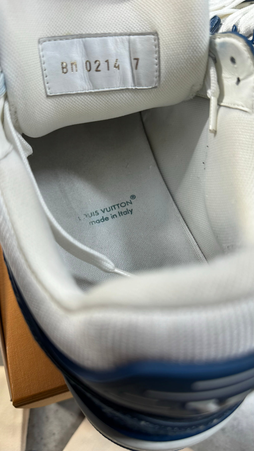 Louis Vuitton Blue Denim Trainers