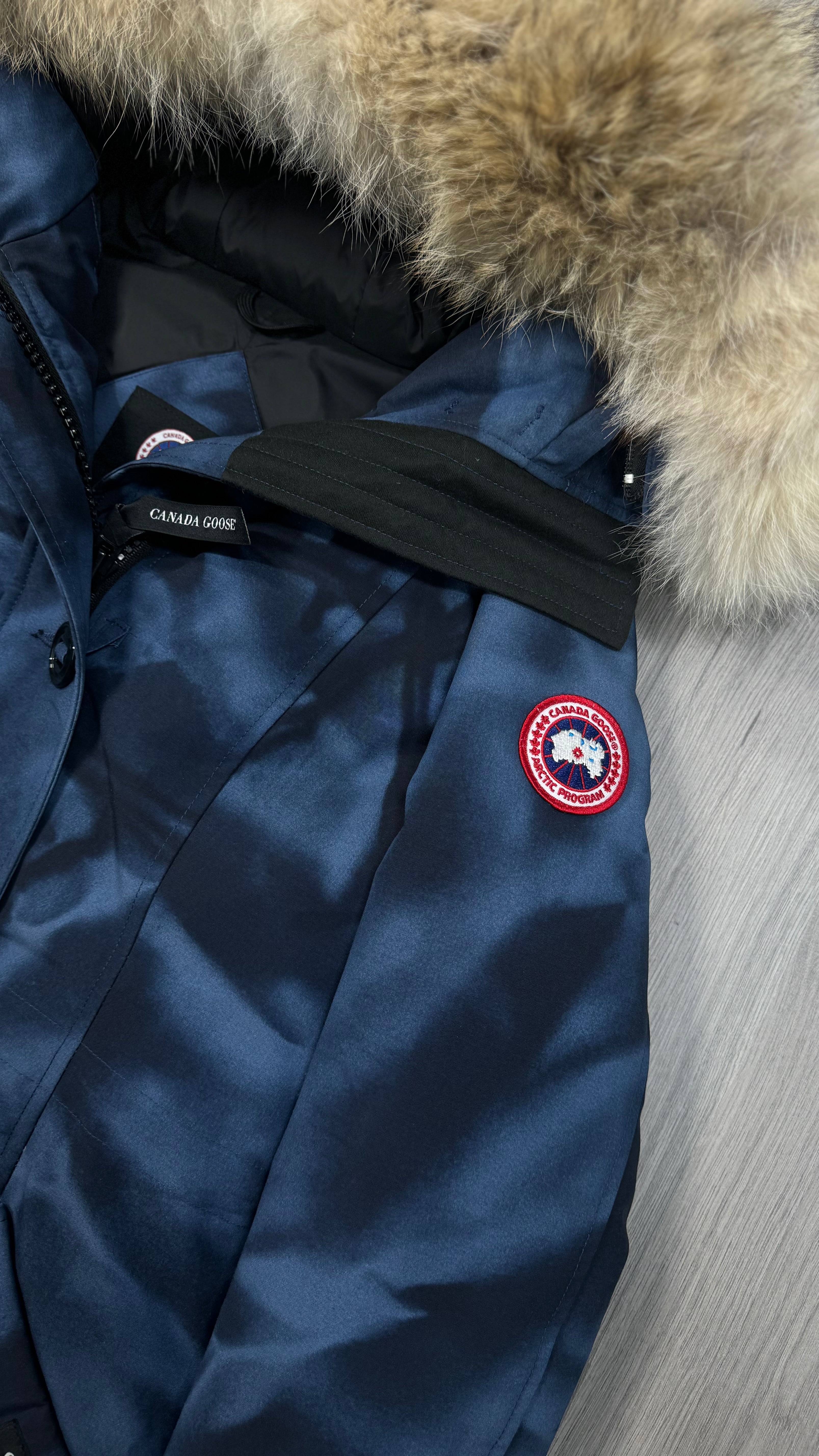 Canada Goose Women’s Abstract Blue Camouflage Rossclair Parka