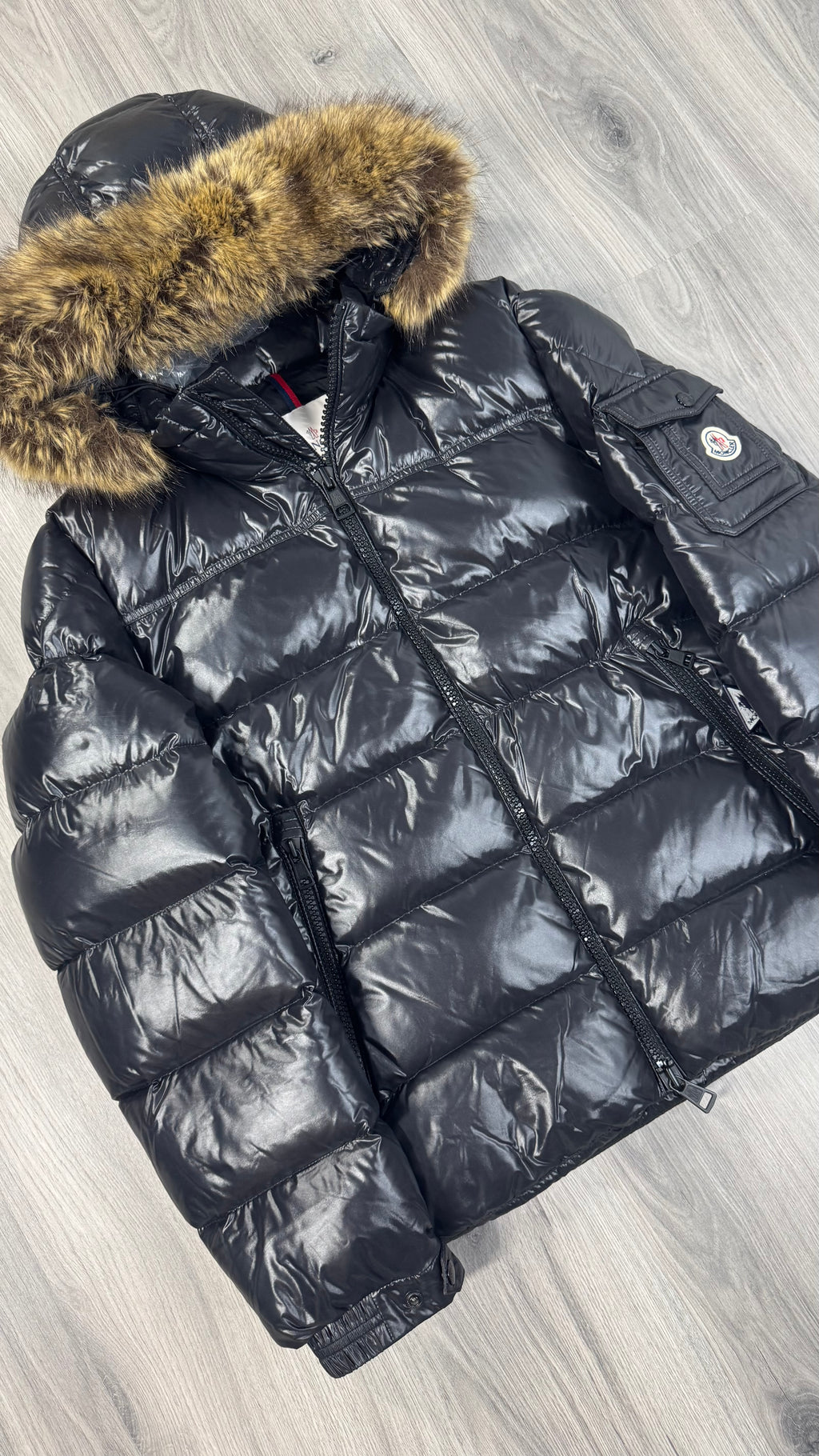 Moncler Black Morel With Fur